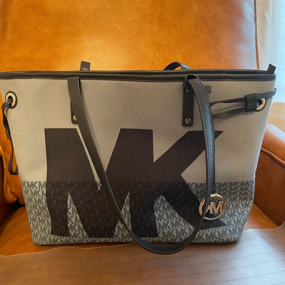 MK Denim Tote- SOLD - Picture 1 of 2